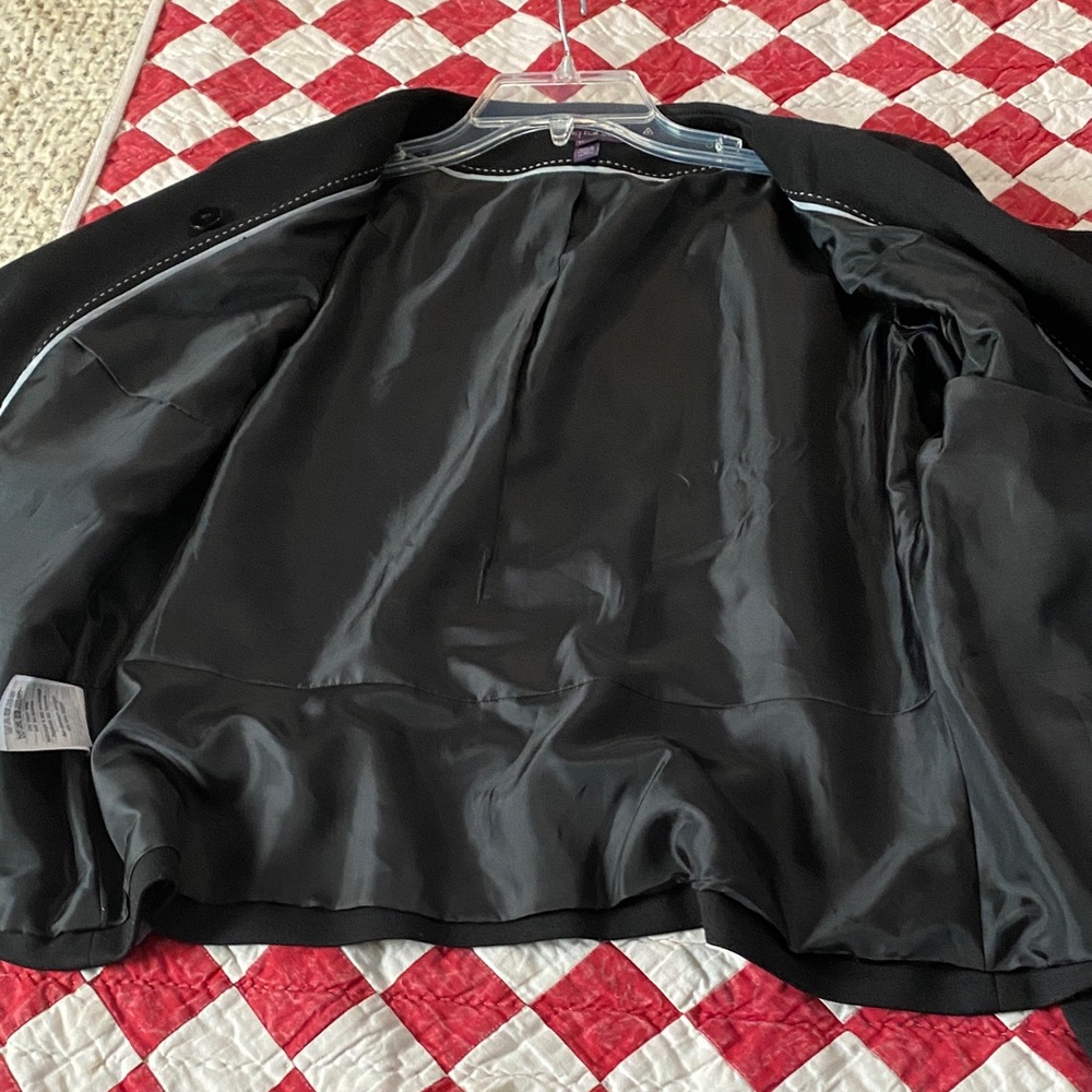 Long Tall Sally size 12 Black Women's Pantsuit with Zipper Detail - Picture 7 of 16